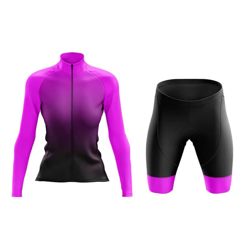 Black to Violet Aero Cycling Kit