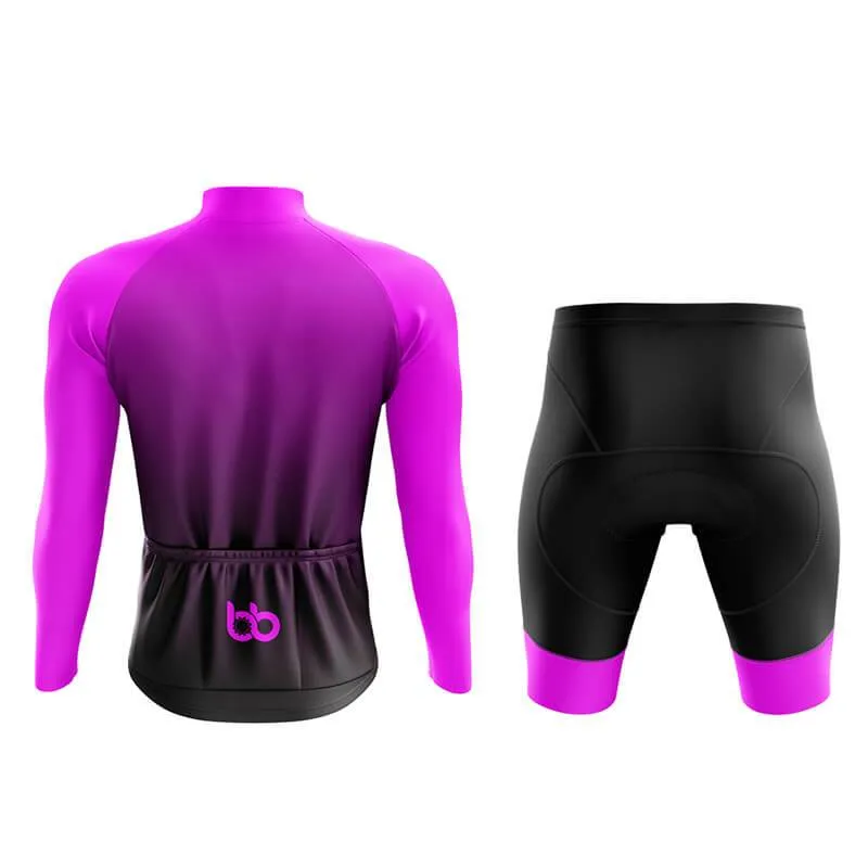 Black to Violet Aero Cycling Kit