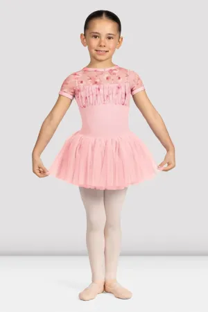 Bloch Girls Belle Floral Cap Sleeve Tutu Dress