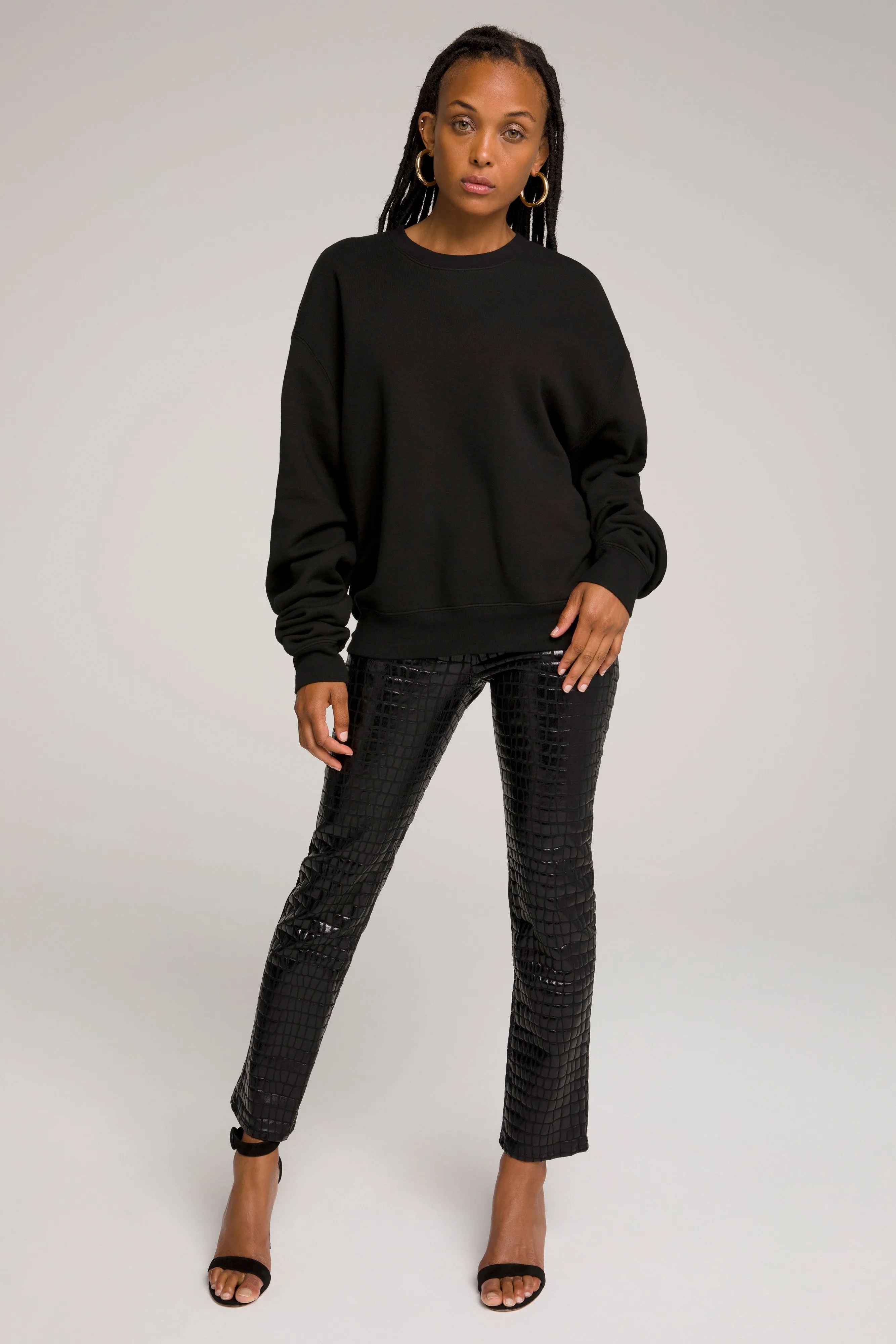 BOYFRIEND SWEATSHIRT | BLACK001