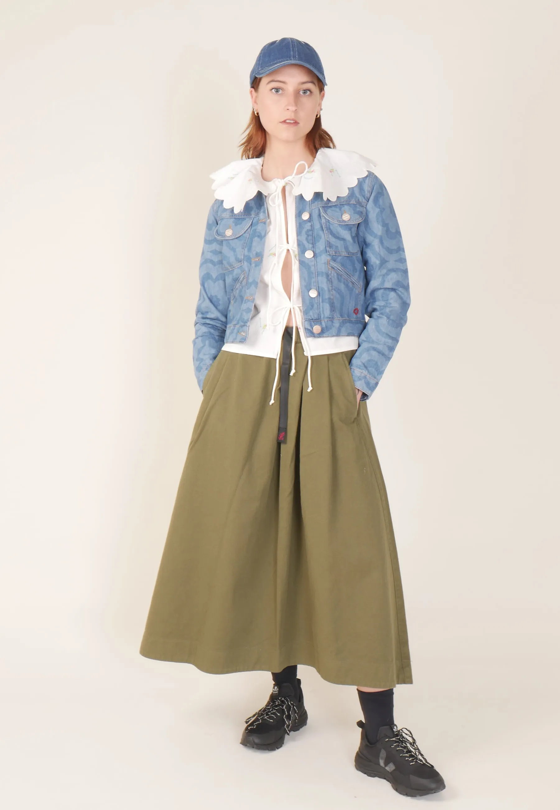 Bronte Jacket - Laser Flower Blue