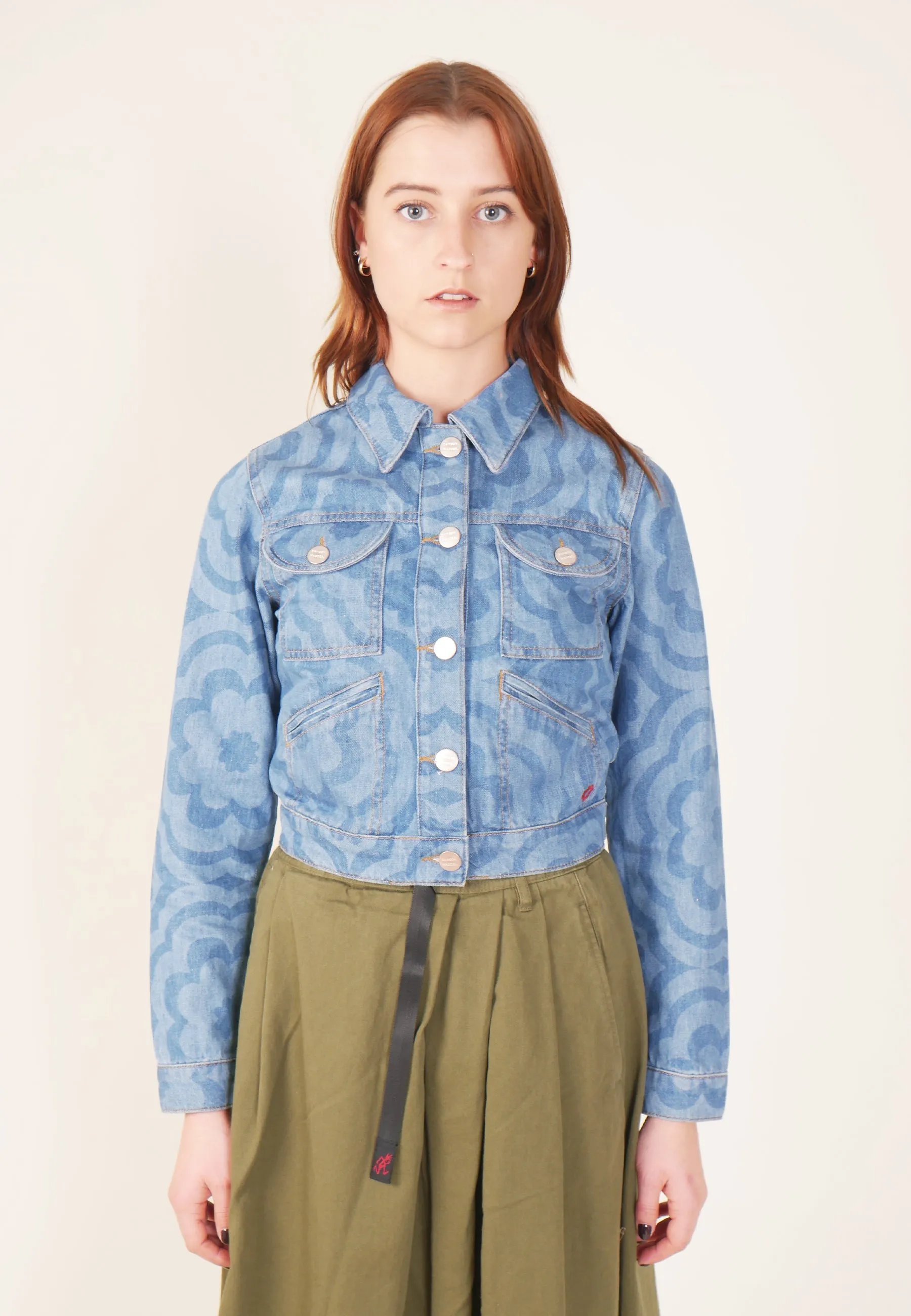 Bronte Jacket - Laser Flower Blue