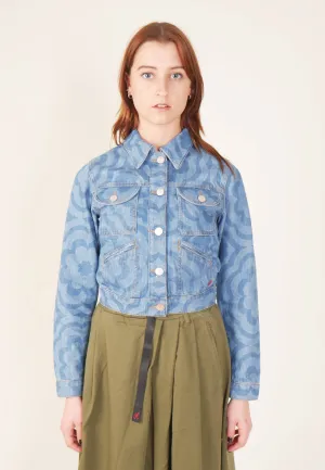 Bronte Jacket - Laser Flower Blue