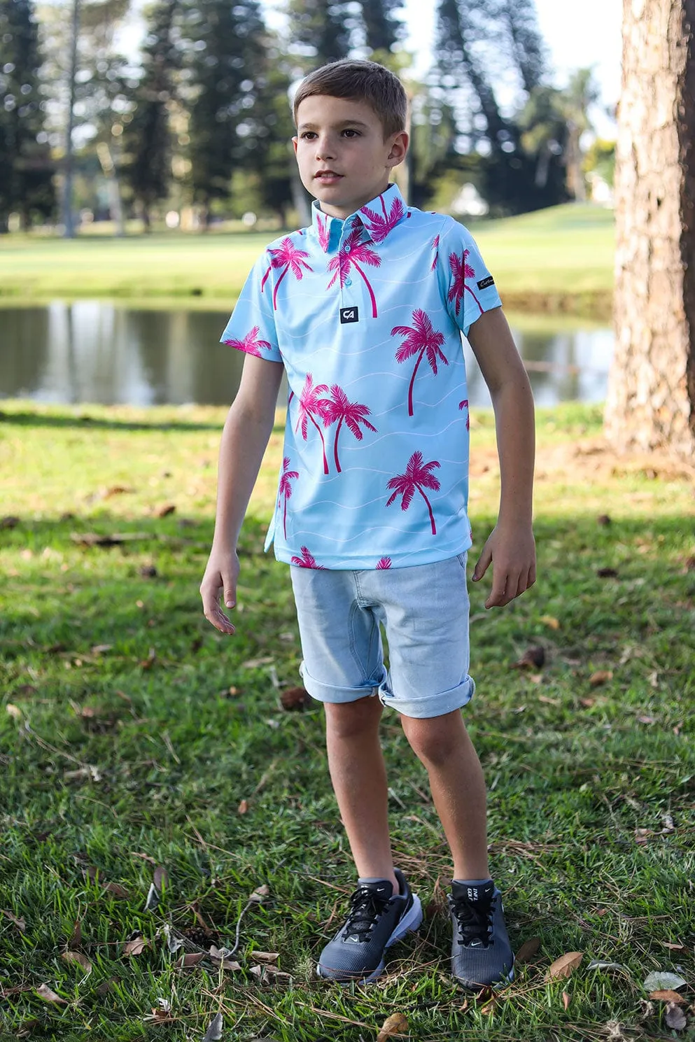 CA JNR Funky Golf Shirt | Palm Vibes