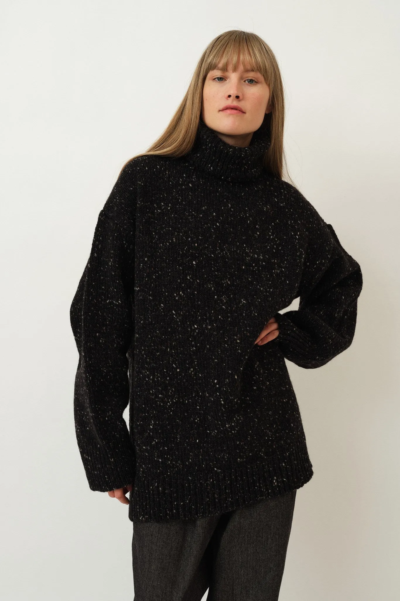 Camilla Sweater — Dark Grey Melange