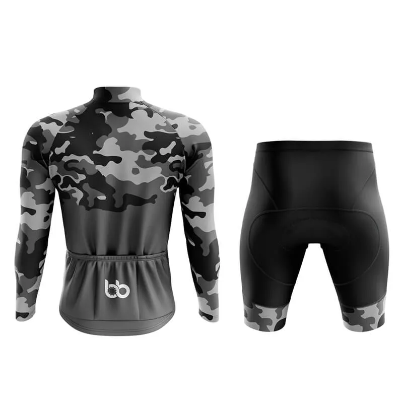 Camouflage Neck Aero Cycling Kit (V1) (Grey)