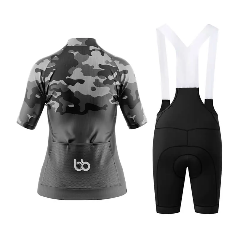 Camouflage Neck Aero Cycling Kit (V1) (Grey)