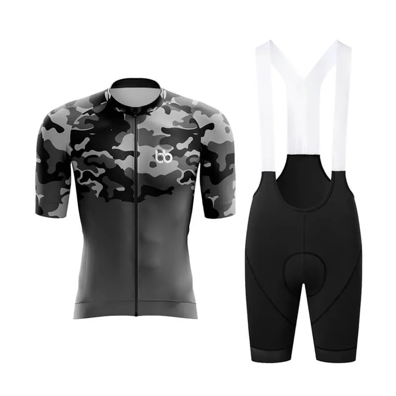 Camouflage Neck Aero Cycling Kit (V1) (Grey)