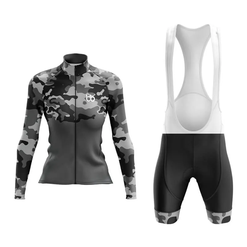 Camouflage Neck Aero Cycling Kit (V1) (Grey)