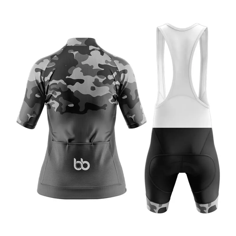 Camouflage Neck Aero Cycling Kit (V1) (Grey)