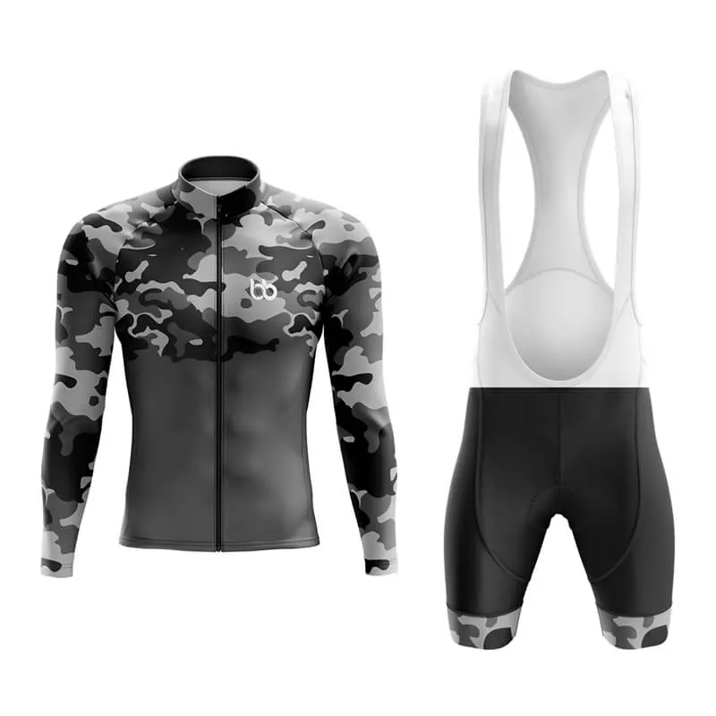 Camouflage Neck Aero Cycling Kit (V1) (Grey)