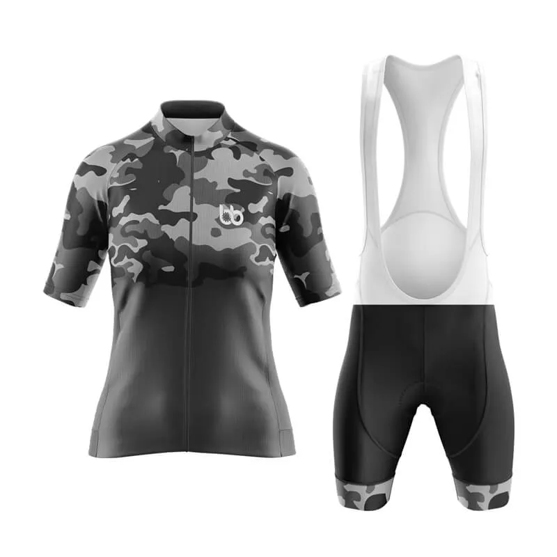 Camouflage Neck Aero Cycling Kit (V1) (Grey)