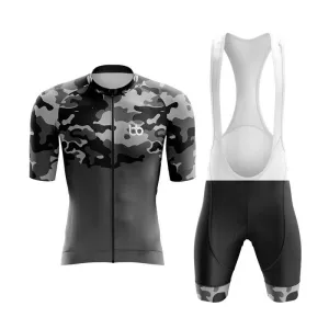 Camouflage Neck Aero Cycling Kit (V1) (Grey)