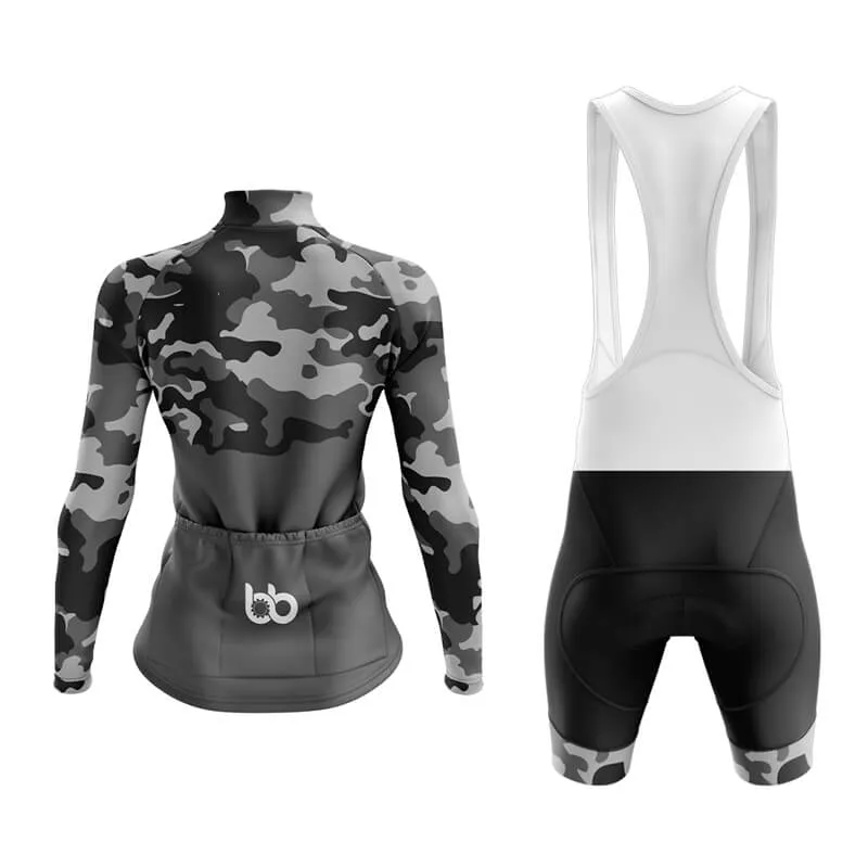 Camouflage Neck Aero Cycling Kit (V1) (Grey)