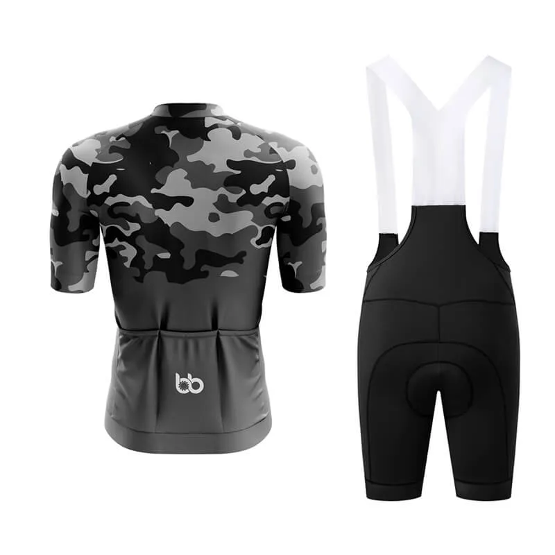 Camouflage Neck Aero Cycling Kit (V1) (Grey)