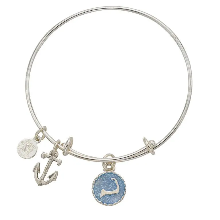 Cape Cod Anchor Bangle Bracelet