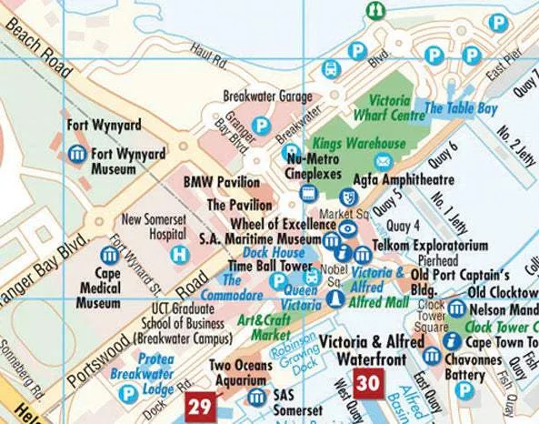 Cape Town (4th Edition) City Map by Borch Map (2013)