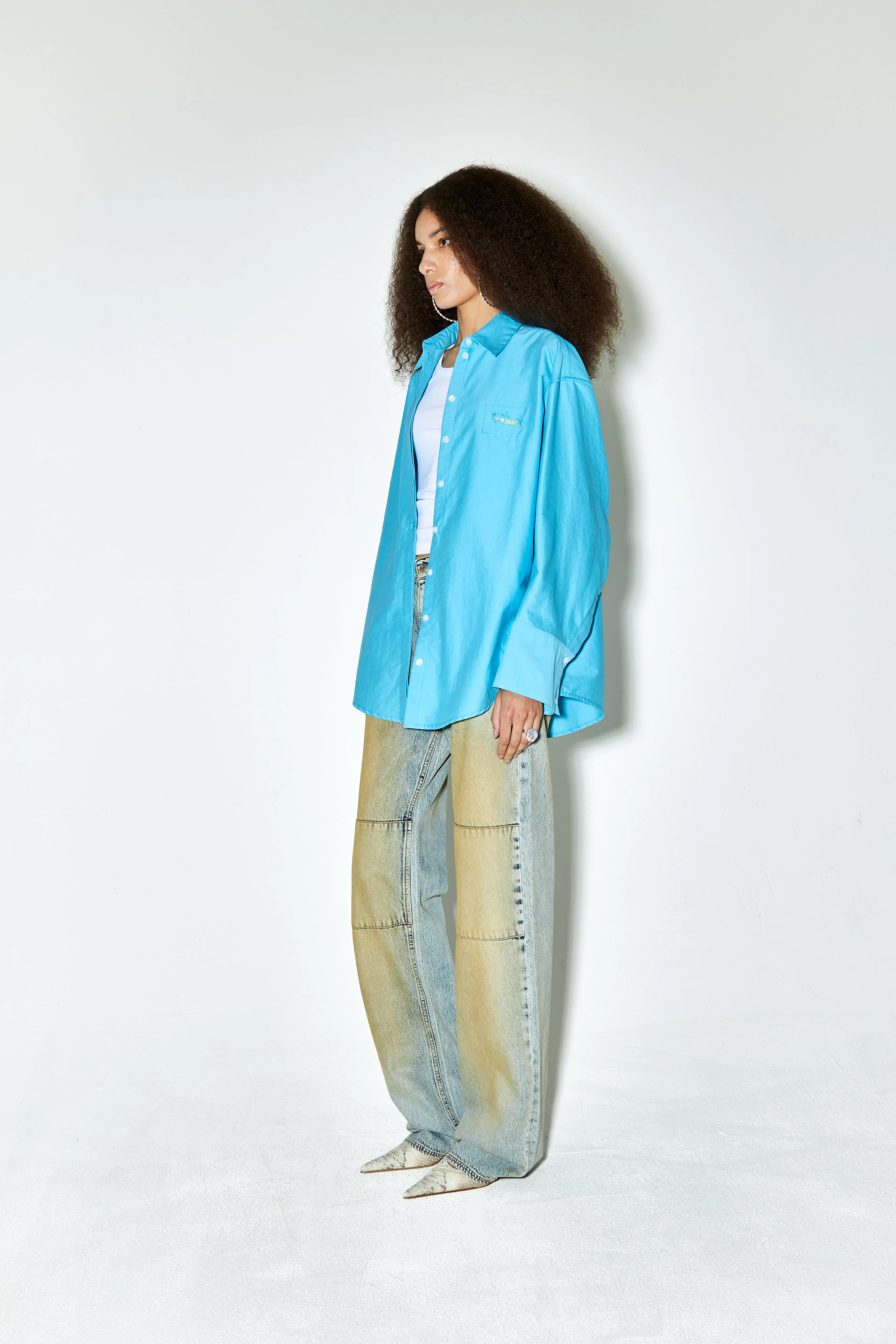 CAREL shirt turquoise