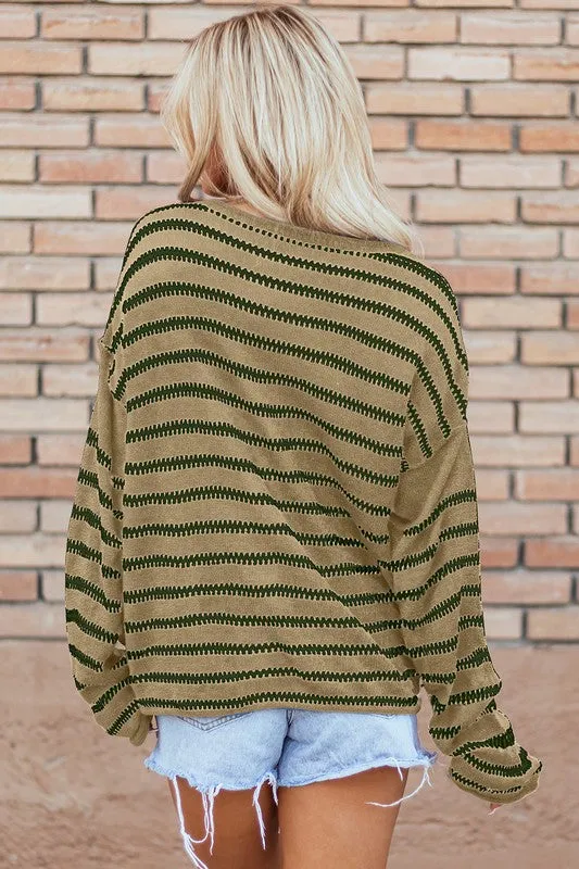 Cassidy Round Neck Drop Shoulder Sweater