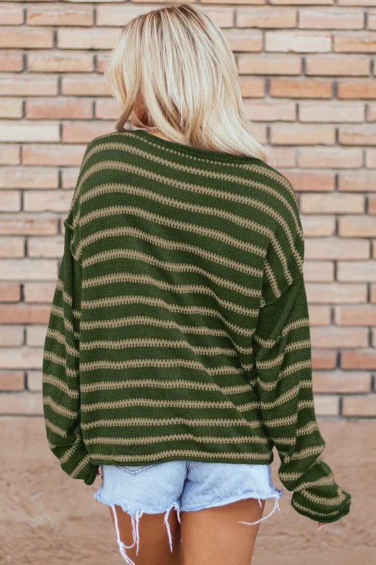 Cassidy Round Neck Drop Shoulder Sweater