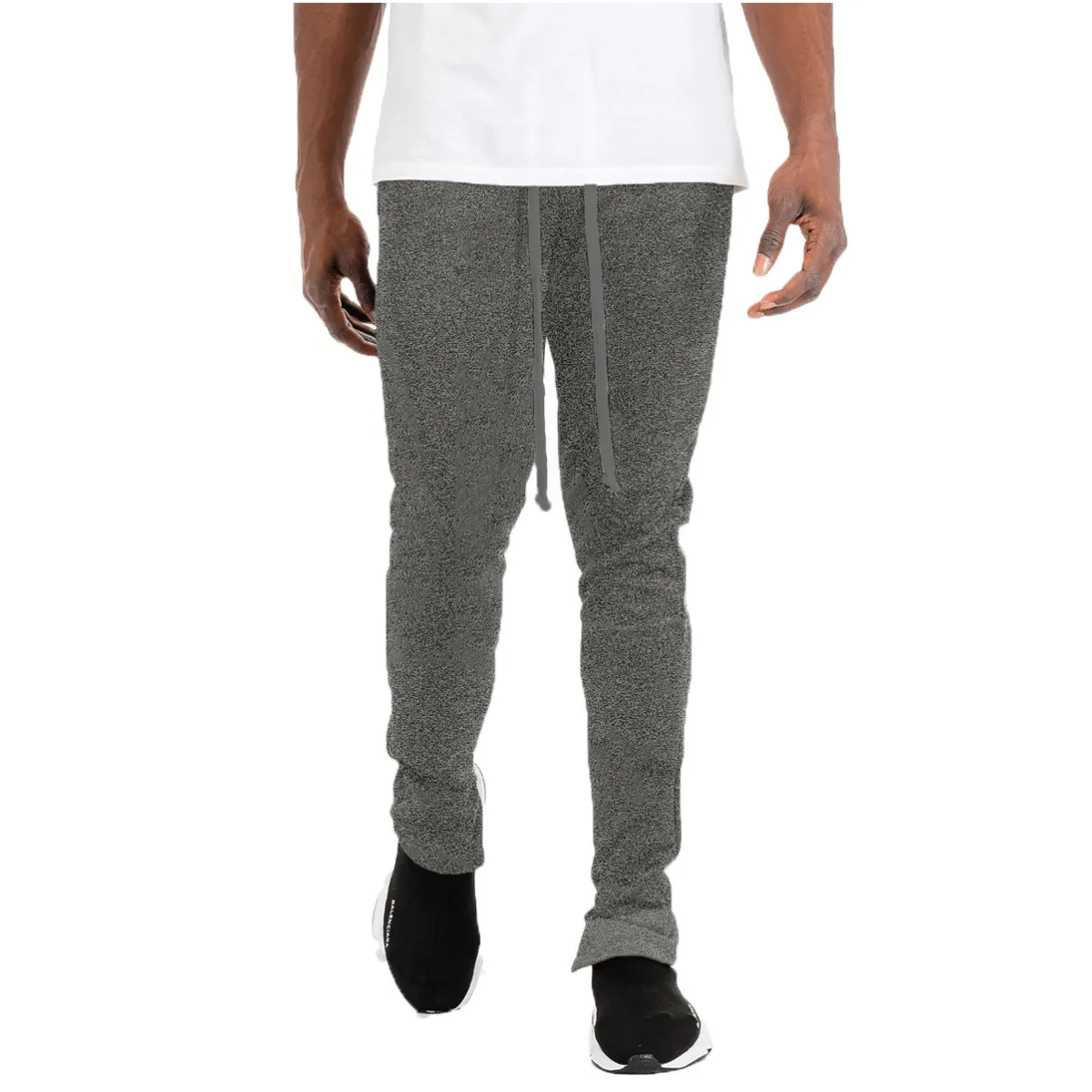 Charcoal Solid Track Pant