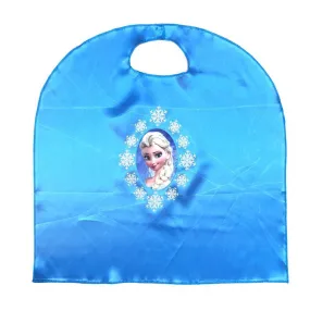 Children's Budget Superhero Satin Cape - Ice Queen Blue