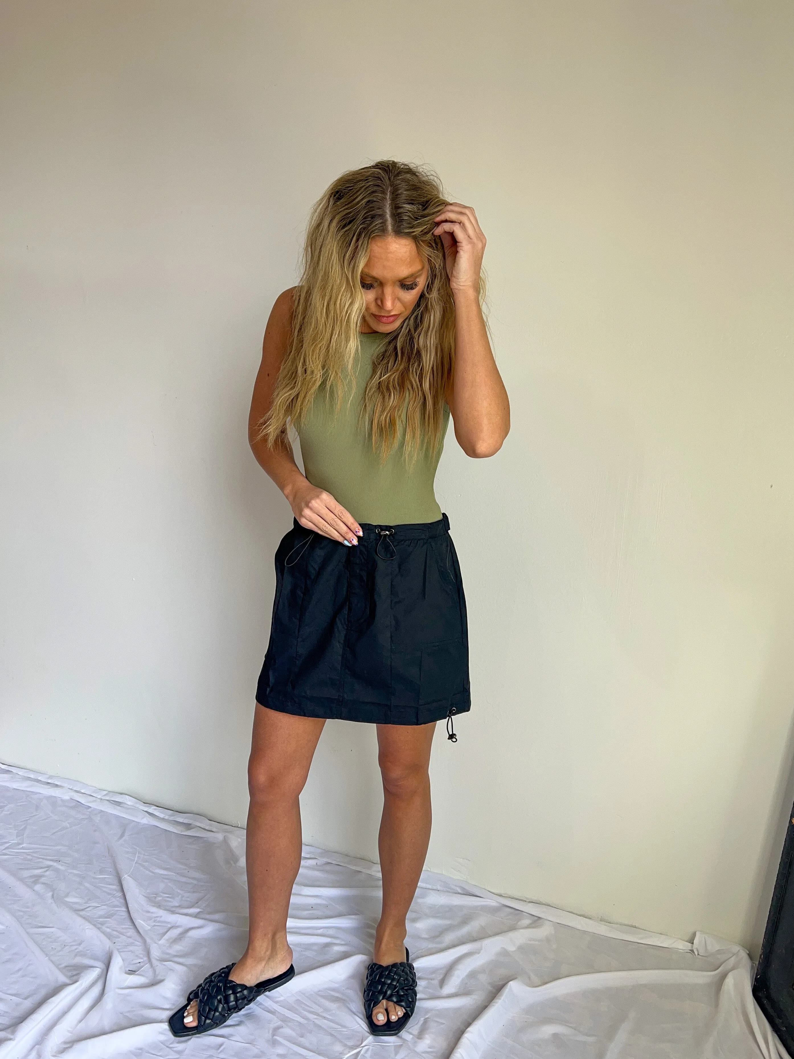 Cinched in Style Mini Skirt