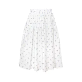 Cotton Skirt Pearl White