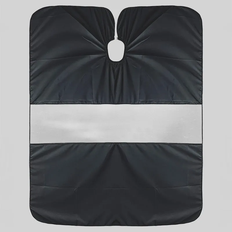 Cutting Cape, Black with Horizontal Window