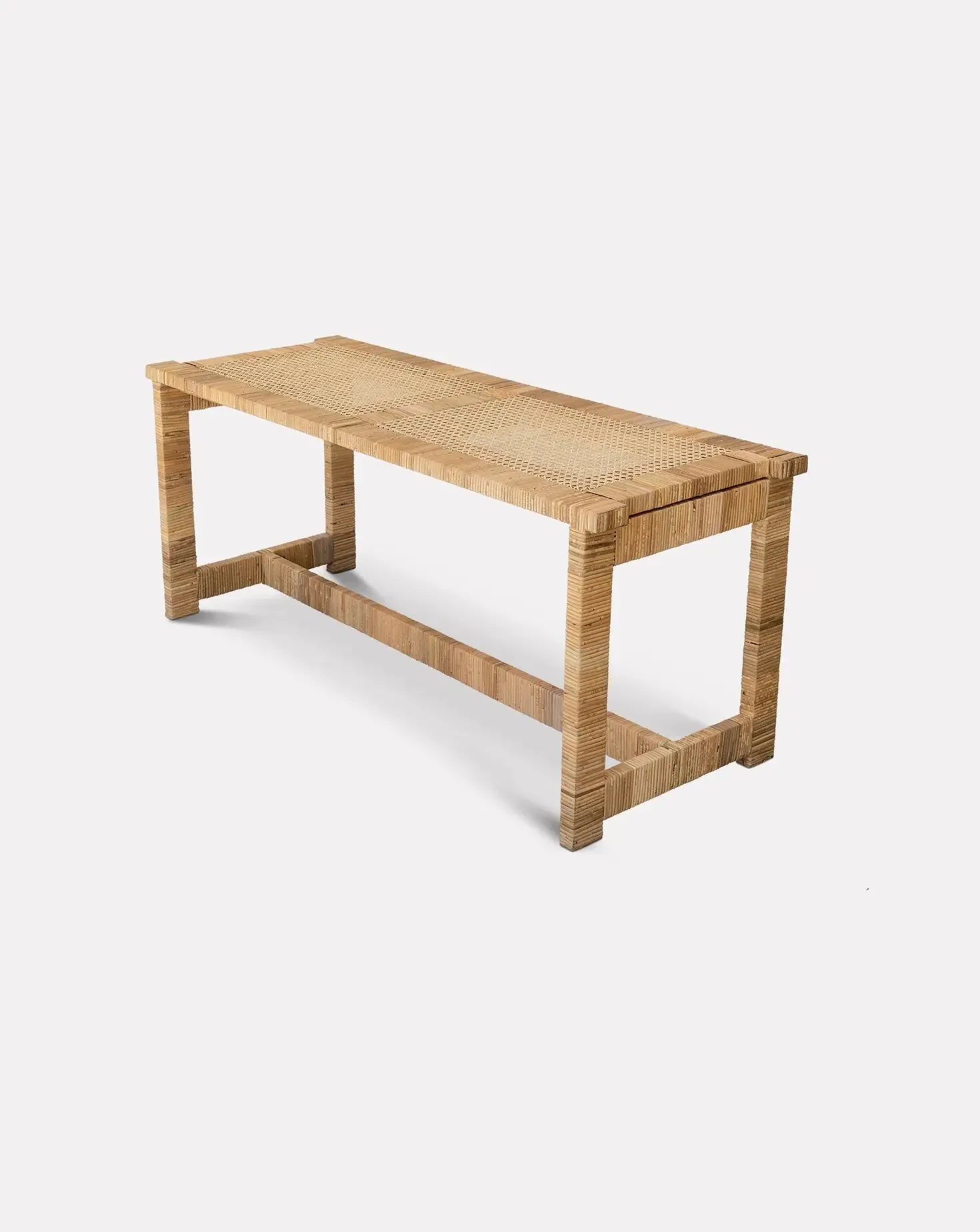 Cynthia Ferguson Rattan Bench