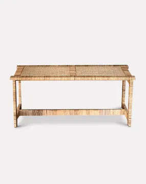 Cynthia Ferguson Rattan Bench