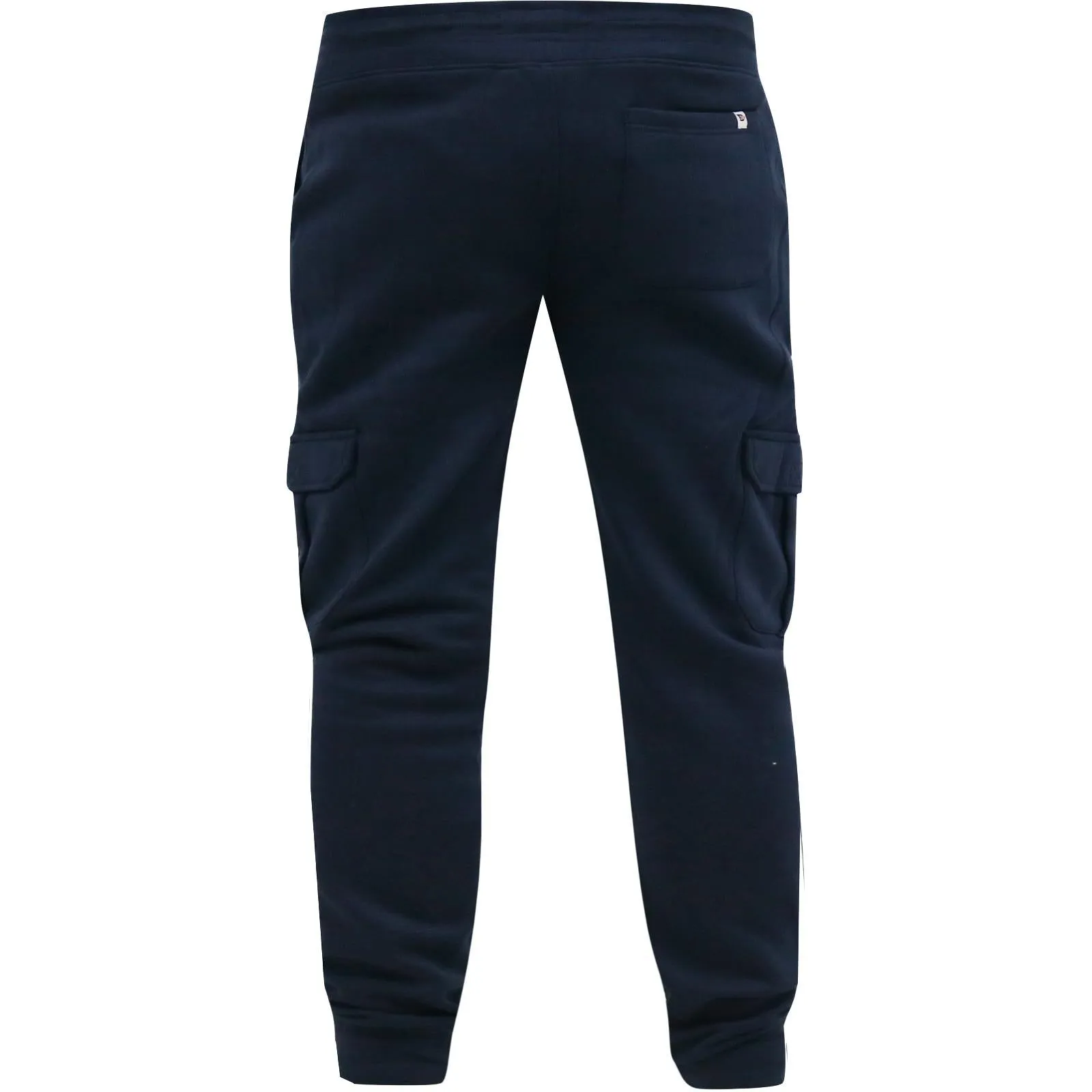 D555 Mens Tilden Big Tall Cargo Pocket Joggers - Navy - 4XL