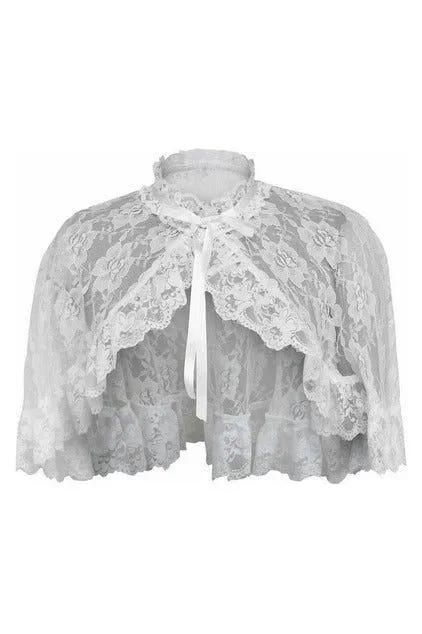 Daisy Corsets White Lace Cape