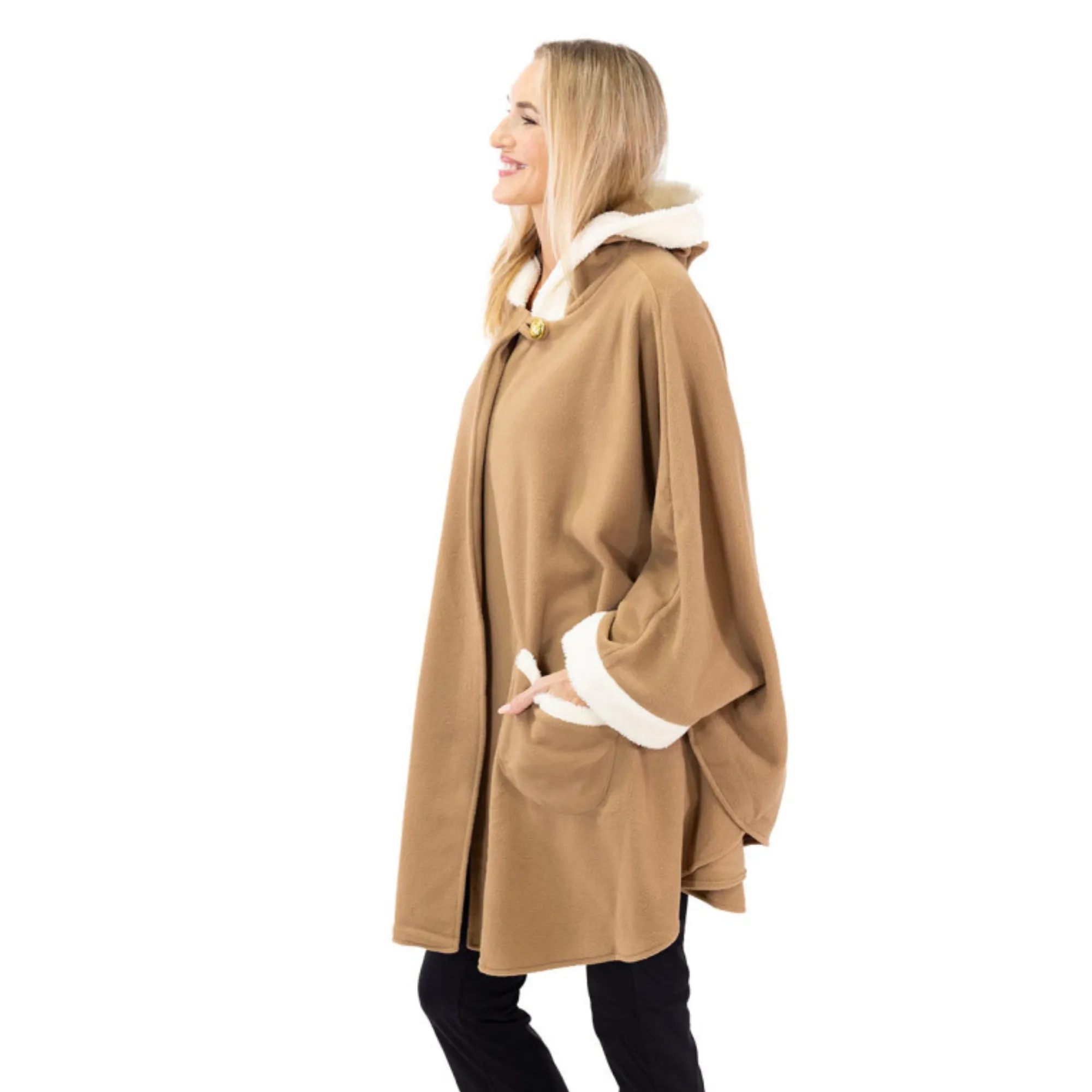 Daisy Sherpa Trimmed Cozy Coat and Glove Set