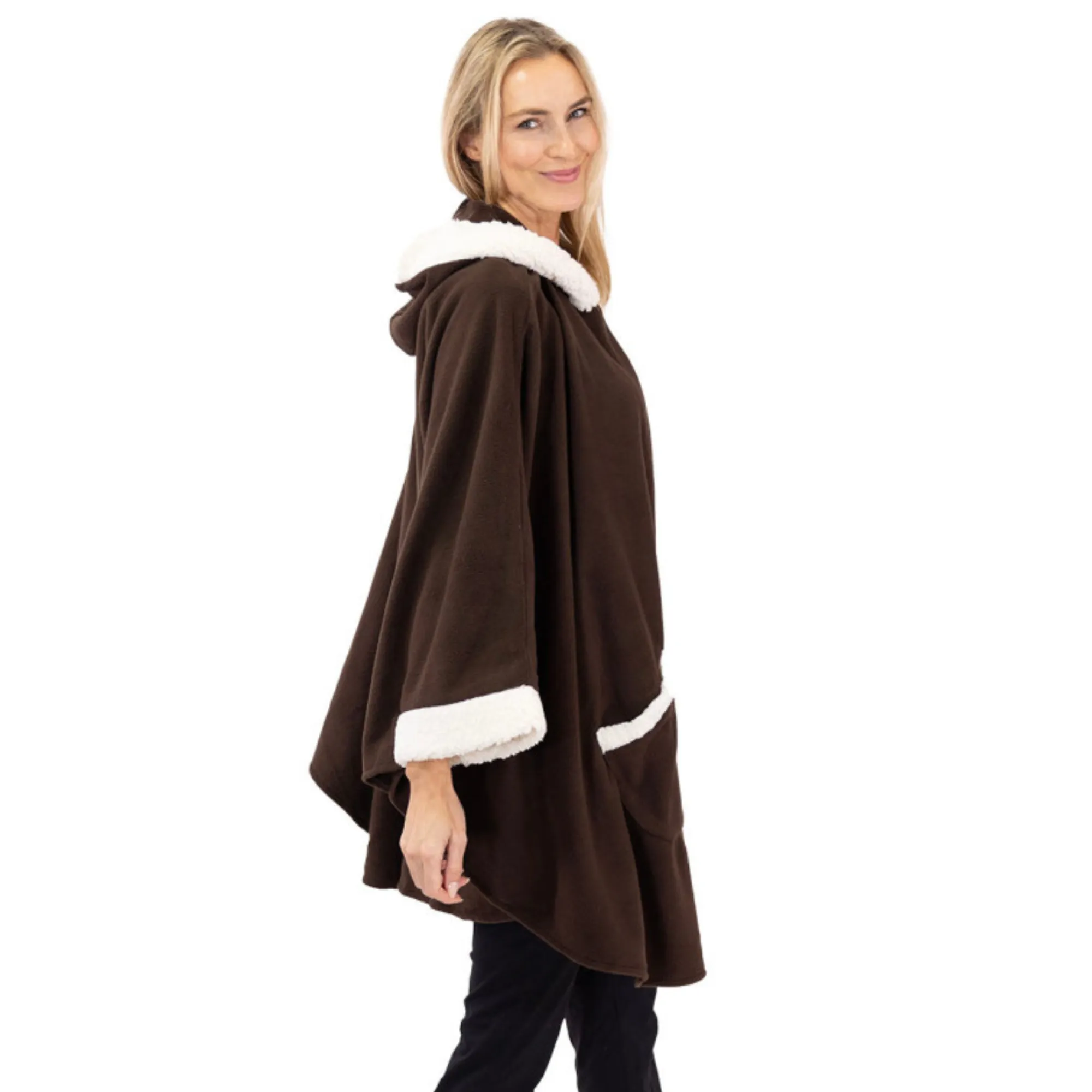 Daisy Sherpa Trimmed Cozy Coat and Glove Set