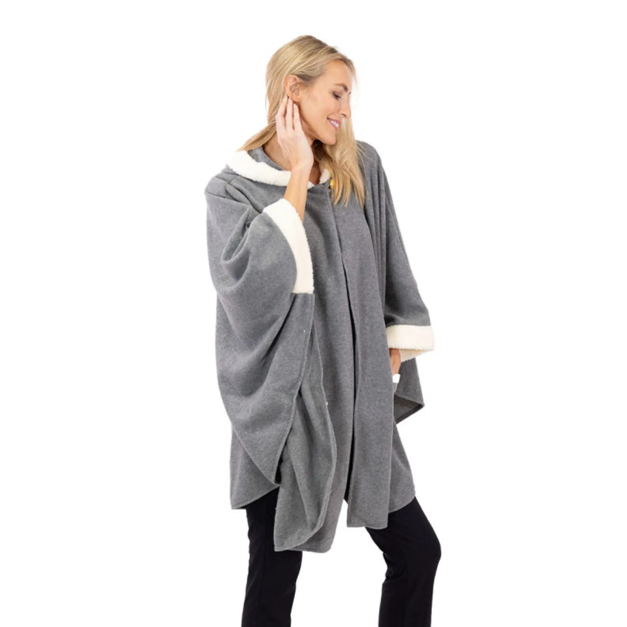 Daisy Sherpa Trimmed Cozy Coat and Glove Set