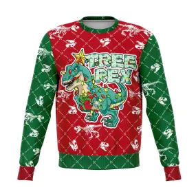 Dank Tree Rex Athletic Christmas Sweater