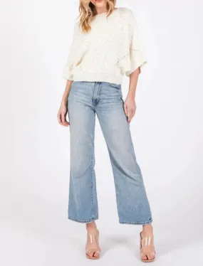 Darcy Oversized Batwing Cropped Sweater Top