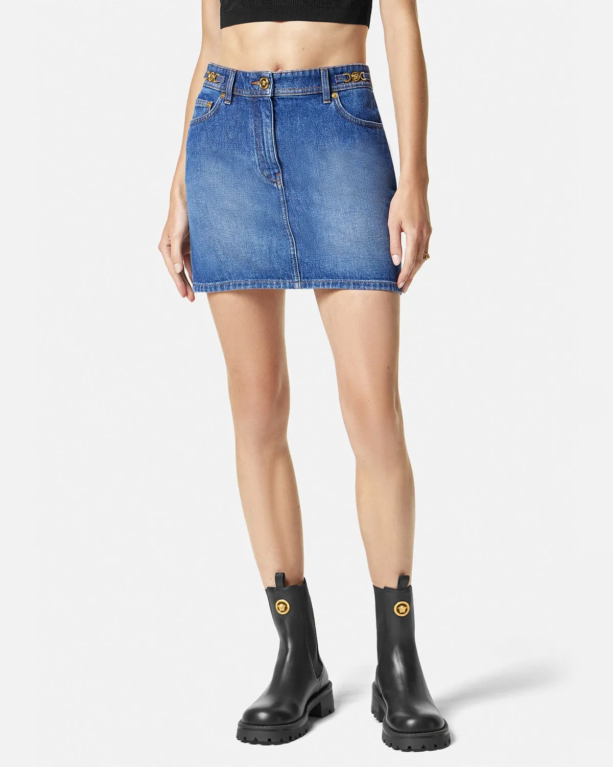 Denim Mini Skirt