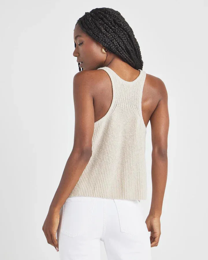 Dierdre Sweater Tank - Natural