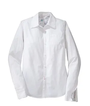 District Threads - Ladies Brushed Cotton Shirt with Pocket.  DT401