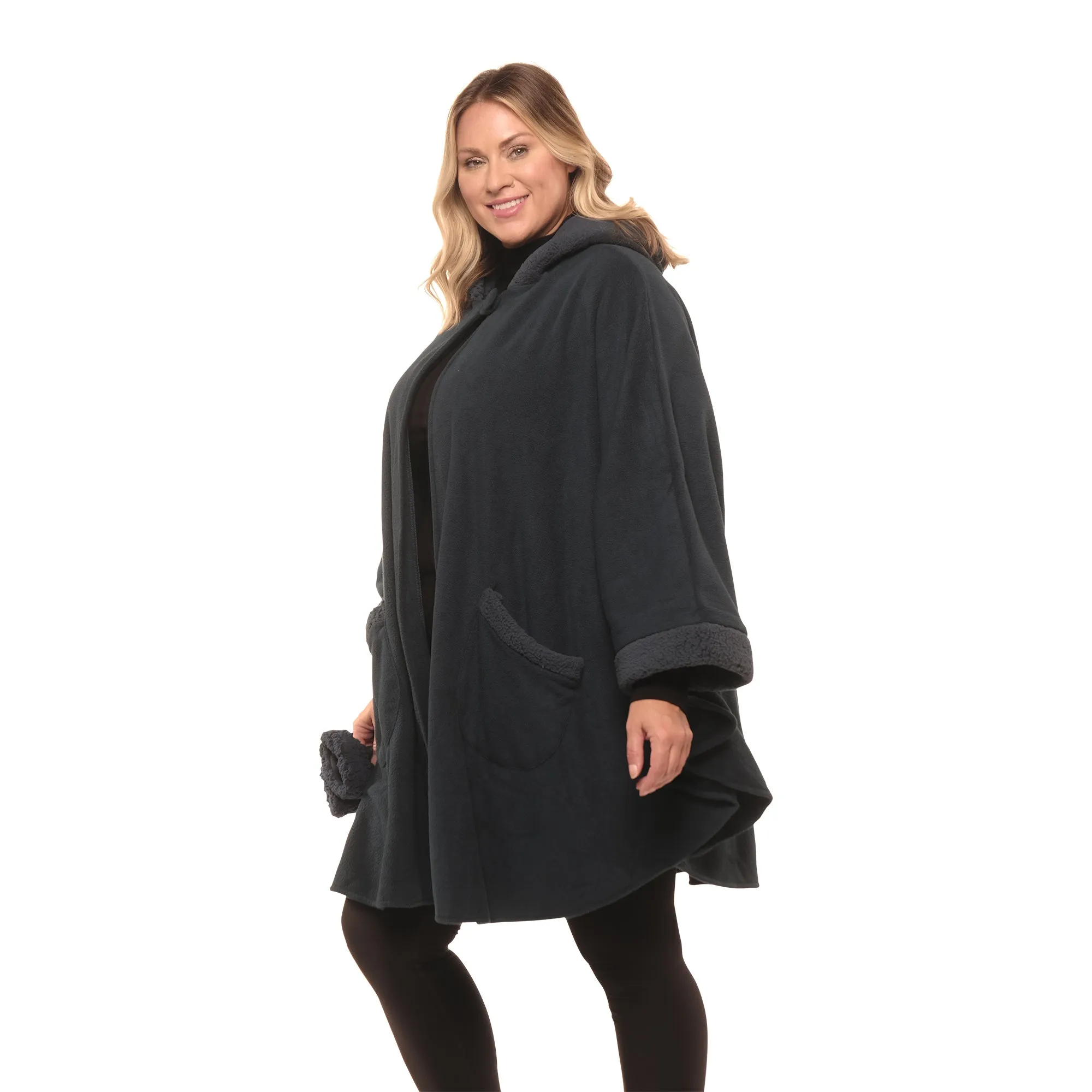 Emily Sherpa Trimmed Cozy Coat and Glove Set