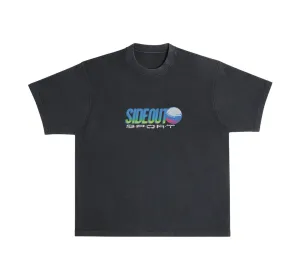 Endless Summer Classic Neon Graphic Black Boxy T-Shirt