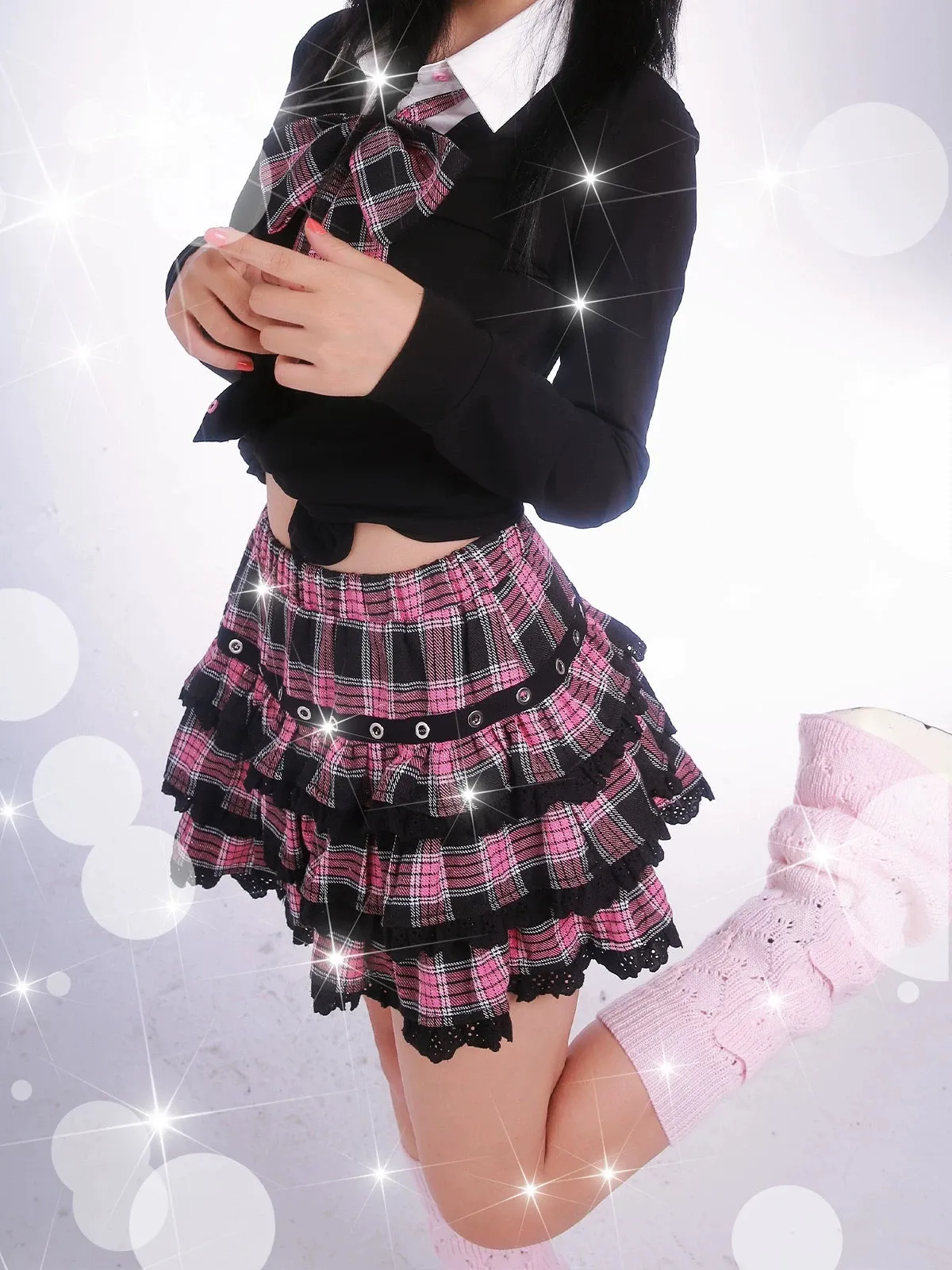 [Evil Tooth] A new era of me - y2k high school girl style JK skirt top and plaid skirt