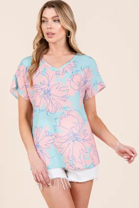 Floral Short Sleeve T-Shirt