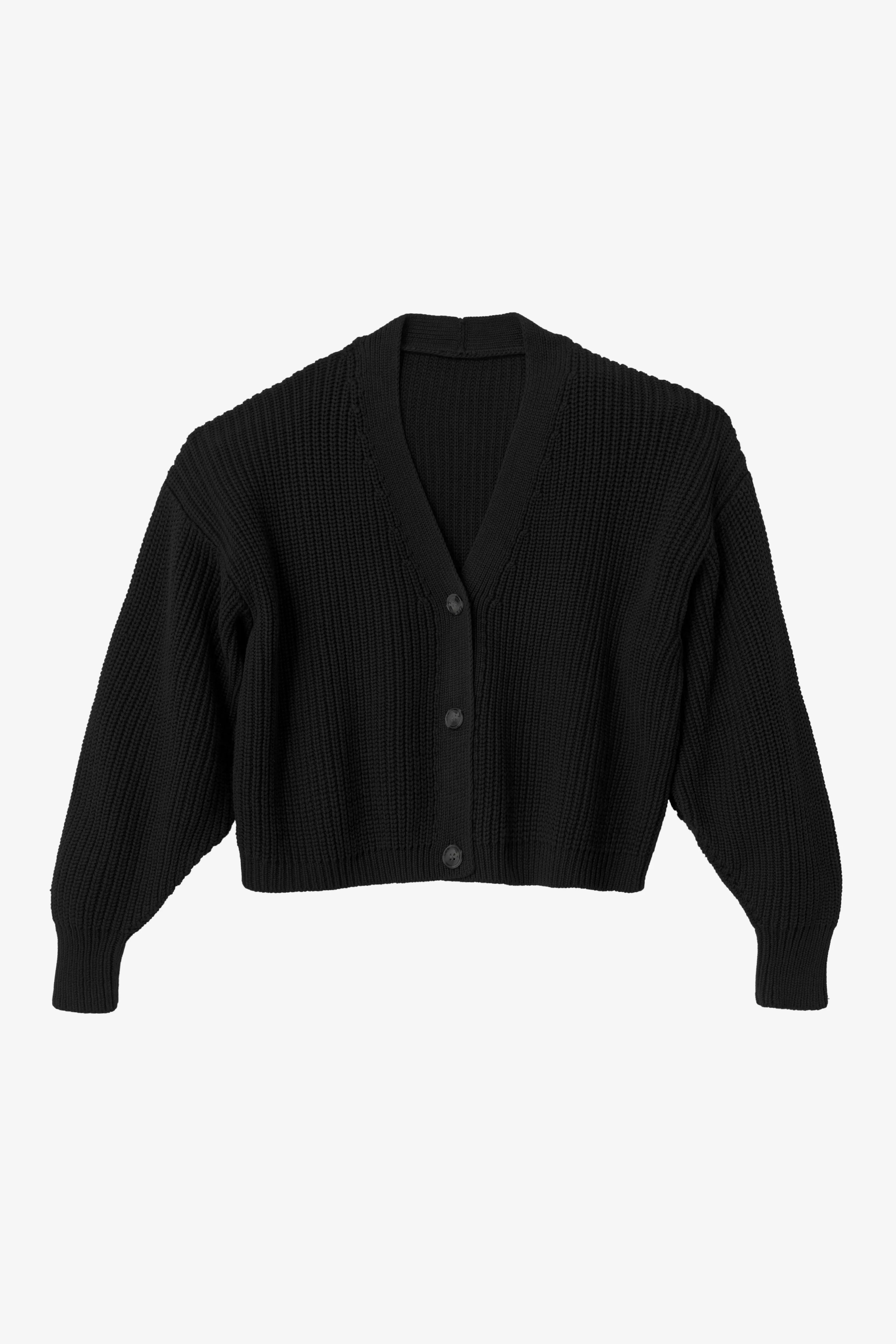 FM35GD - Fisherman Cropped Cardigan