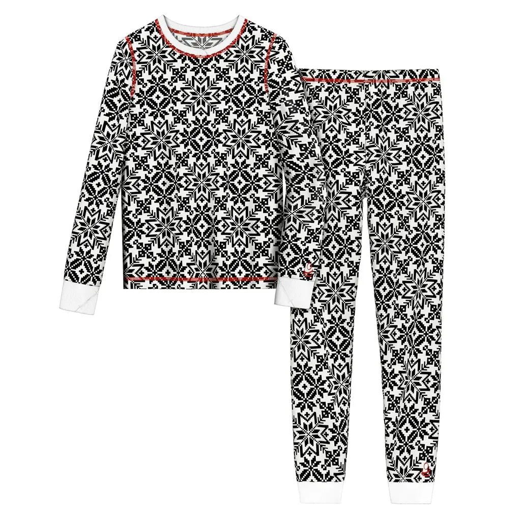 Girls' Thermal 2-Piece Long-Sleeve Crew & Pant Set CD8827247