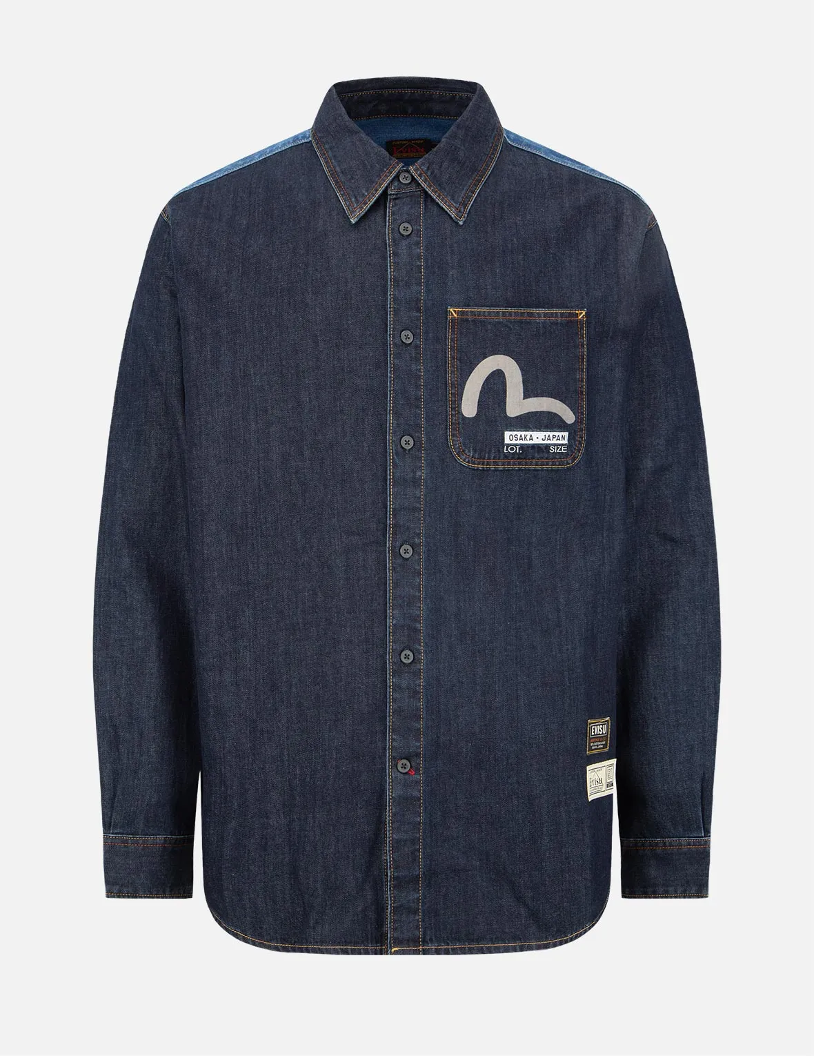 Godhead Camouflage Print Denim Shirt