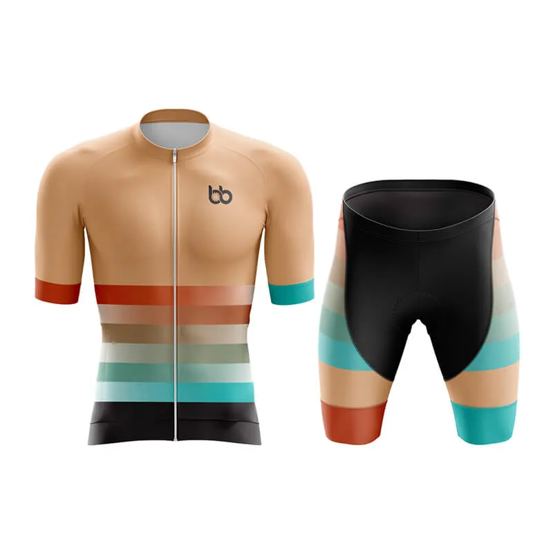 Gradient Frequency Aero Cycling Kit (Beige-Orange-Teal)