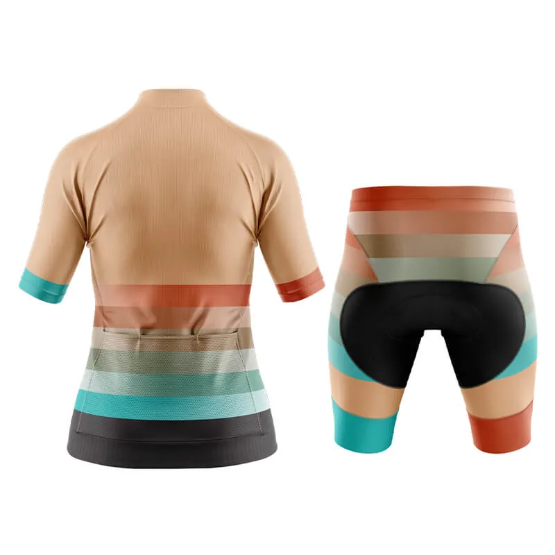 Gradient Frequency Aero Cycling Kit (Beige-Orange-Teal)